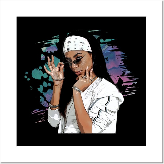 Street but Sweet Style Aaliyahs R&B Queen Couture Threads Wall Art by WildenRoseDesign1